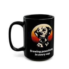 Dalmatian Black Mug (11oz, 15oz), Brewing Pawsitivity In Every Cup