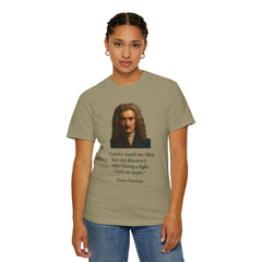 Isaac Newton Quote T-Shirt — "Gravity wasn't my idea" Scientific Humor Tee