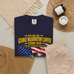 USS George Washington Carver SSBN-656 T-Shirt — "Education Is the Key to Unlock the Golden Door of Freedom"