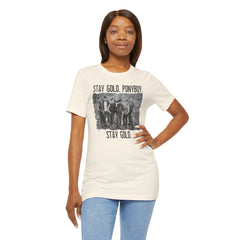 The Outsiders Shirt, Front and Back Images, Greasers Characters Shirt, Unisex Jersey Short Sleeve Tee