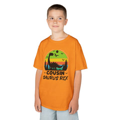 Cousin Saurus Rex Kids Tee - Fun Dino T-Shirt, Kids Birthday Gift, Toddler Dino Merchandise, Summer Playwear, Adventure Clothing