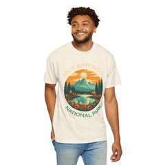 Hot Springs National Park Graphic, Comfort Colors Soft Relaxed Fit Unisex Garment-Dyed T-shirt