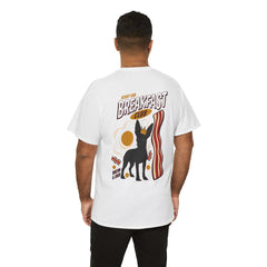 Breakfast Club Dog T‑Shirt — Retro Bacon & Eggs Graphic Tee