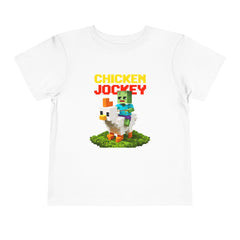 Toddler Chicken Jockey Tee - Fun Minecraft Animal T-Shirt for Kids