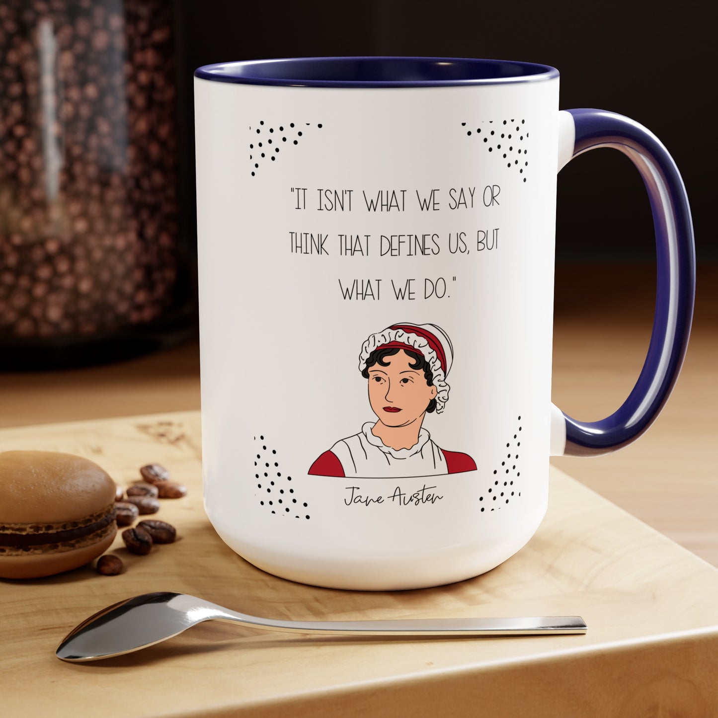 Jane Austen Quote Mug,Famous Author Mug,inspirational mug,Woman literary gift,history buff cup,teacher mug idea,Gift for reader,famous quote