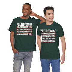 Phlebotomist Humor Tee, Funny Medical Shirt, Nurse Gift, Blood Tech Wear, Cute Phlebotomy Humor, Healthcare Apparel