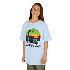 Cousin Saurus Rex Kids Tee - Fun Dino T-Shirt, Kids Birthday Gift, Toddler Dino Merchandise, Summer Playwear, Adventure Clothing