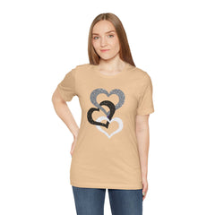 Triple Heart Design Tee