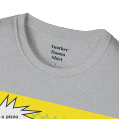 GET ME A PIZZA Cat Pop Art Unisex Softstyle T Shirt  For the Feline or Pizza Lover in all of us.