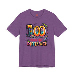 100 DAYS of MAKING DIFFERENCE - Unisex Short Sleeve Tee