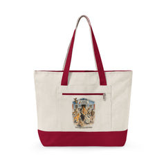 Who Let The Cats Out  Baldwin Harbor Animal Hospital Canvas Tote — Zippered Beach Bag for Cat Lovers