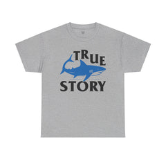 Amputee Humor Shark Attack  - Unisex Heavy Cotton Tee