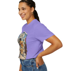 Front Graphic "Who Let the Dogs Out?" Baldwin Harbor Animal Hospital Cute Vet Clinic T Shirt