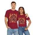 Fiery Fire Kraken - Graphic Unisex Heavy Cotton Tee