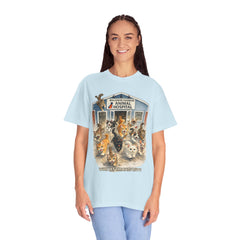 Front Graphic "Who Let the Cats Out?" Baldwin Harbor Animal Hospital Cute Vet Clinic T Shirt