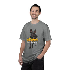 My Therapist Has a Wet Nose Personalized with your dog(s) image T-Shirt