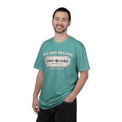My SSN Became Razor Blades Graphic Vintage Submarine Veteran Tee