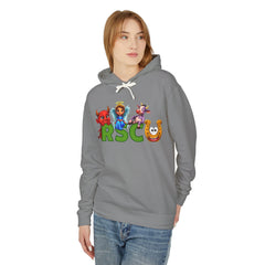 Russell Sage College Mascot Unisex Hoodie - Russell Sage Purple Cow, Red Devil, Golden Horseshoe, Blue Angel Design