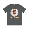 Bearded Graphic Tee - Funny Caucasians Satire Head Shot Unisex Jersey Short Sleeve Tee
