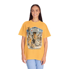 Front Graphic "Who Let the Cats Out?" Baldwin Harbor Animal Hospital Cute Vet Clinic T Shirt