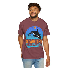 Save The Sea Pandas Comfort Colors Unisex Garment-Dyed T-shirt