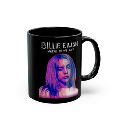 Billie Eilish Graphic - Black Mug (11oz, 15oz)