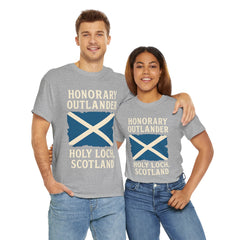 Honorary Outlander Heavy Cotton Tee, Holy Loch Scotland Shirt, Outlander Fan Gift, Casual Tee, Travel Souvenir, Unisex T-Shirt