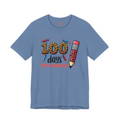 100 DAYS OF SCHOOL - Unisex Jersey Short Sleeve Tee | Elementary School Holiday, Gift For Her, Gift For Him, Teacher Shirt, Classroom Shirt