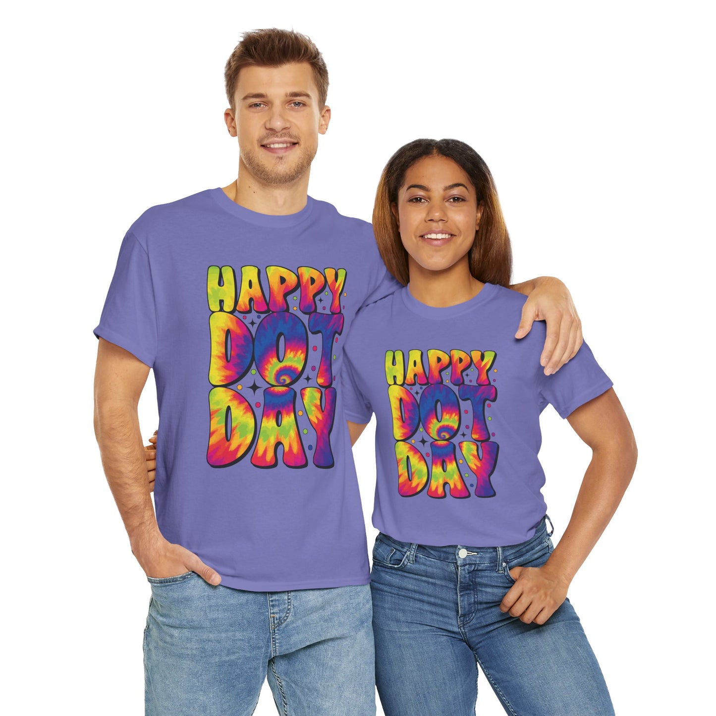 HAPPY DOT DAY - Graphic Unisex Heavy Cotton Tee