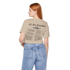 41 For Freedom FBM Fleet Ballistic Missile Submarine Unisex Jersey Short Sleeve Tee