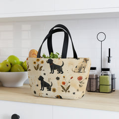 Flowers And Dogs - Lunch Bag