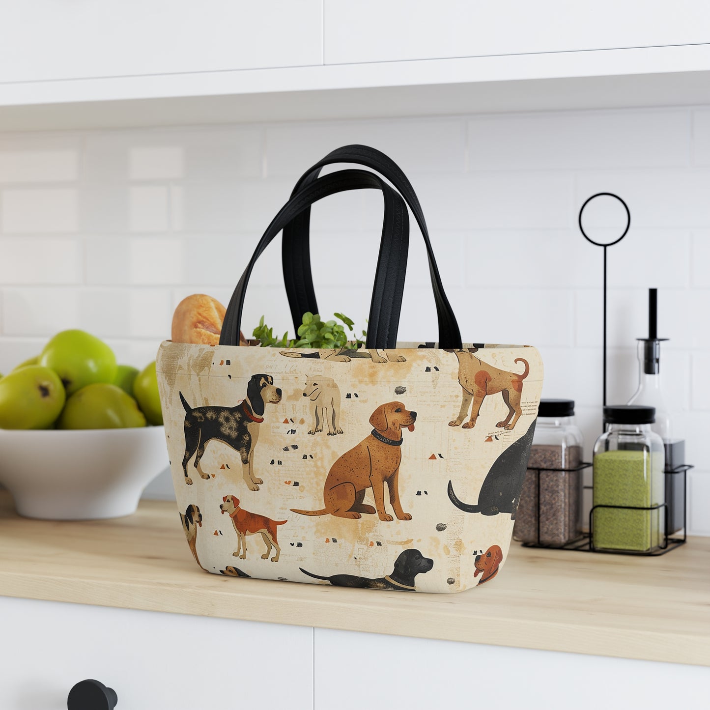 Big And Small Standing Dogs - Lunch Bag