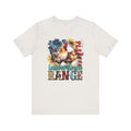 Land Of The Free RANGE Chicken Graphic, Unisex Jersey Short Sleeve Tee