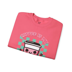Woman's Coffee Valentine -  Unisex Heavy Blend™ Crewneck Sweatshirt