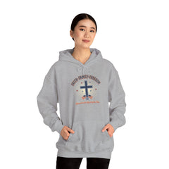 Faith & Freedom Cross Hoodie | Patriotic, Faith-Based July 4th Vintage Americana