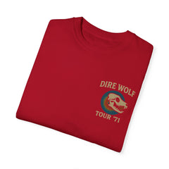Retro Band Tour Unisex Comfort Colors T-Shirt - Dire Wolf '71
