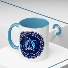 SPACE FORCE Emblem Accent Mug