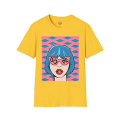 Dope Pop Art Girl Unisex Softstyle T-Shirt