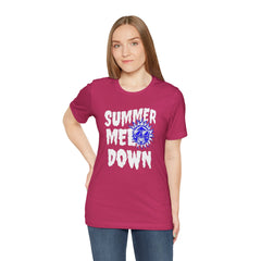 Summer Meltdown Graphic Tee — "Summer Melt Down" Sun Design