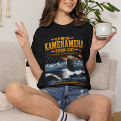 USS Kamehameha SSBN-642 Submarine T-Shirt — "Forty One for Freedom" Navy Tribute