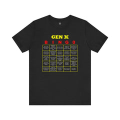 FUNNY GEN X BINGO - Unisex Jersey Short Sleeve Tee