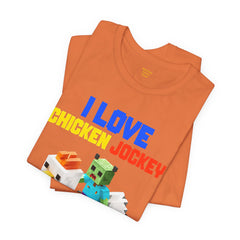 Video Game Movie I Love Chicken Jockey Tee - Unisex Short Sleeve T-Shirt