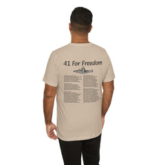 41 For Freedom FBM Fleet Ballistic Missile Submarine Unisex Jersey Short Sleeve Tee