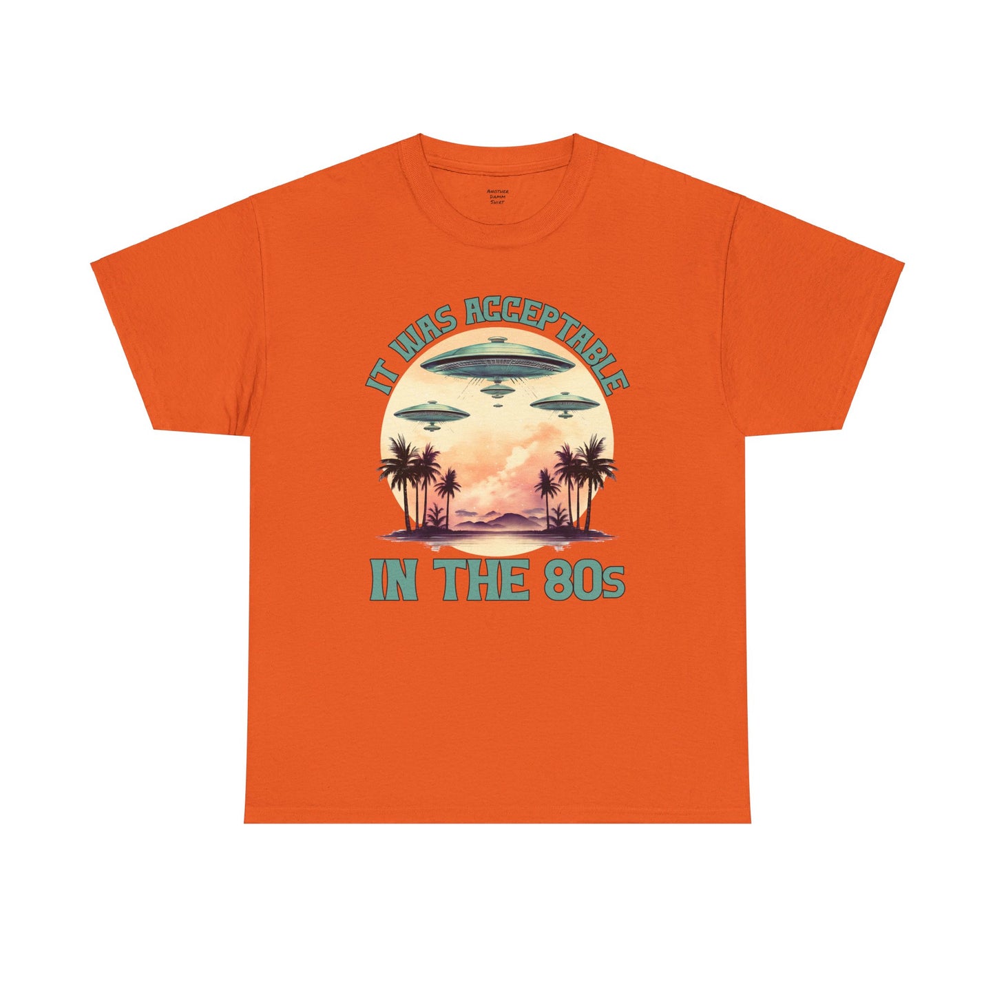 Funny 80s UFOs - Unisex Heavy Cotton Tee