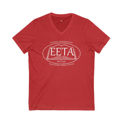 Elmont Teachers Association Logo V-Neck T-Shirt - Ladies'