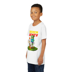 Youth Chicken Jockey Tee - Fun Gamer T-Shirt for Kids