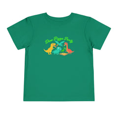 Dino Pizza Party Toddler Tee - Fun Dinosaur Graphic T-Shirt for Kids