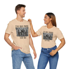 The Outsiders Shirt, Front and Back Images, Greasers Characters Shirt, Unisex Jersey Short Sleeve Tee