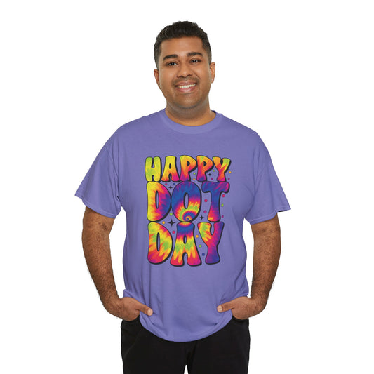 HAPPY DOT DAY - Graphic Unisex Heavy Cotton Tee