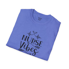 Nurse Vibes - Unisex Softstyle T-Shirt | Nurse Awareness, Medical Wear, Gift For Her, Scrubs Lover, Hospital Staff Gift, Registered Nurse,RN